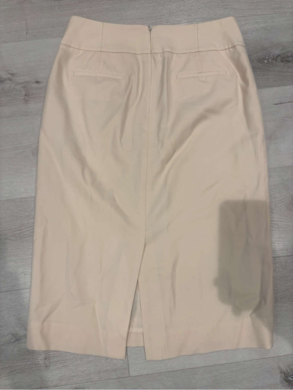 J. Crew Light Cream Pencil Skirt - Picture 2 of 4